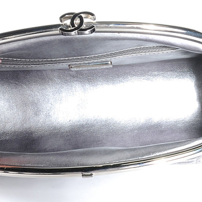 Chanel Python Timeless Clutch Dark Silver 5 of 7