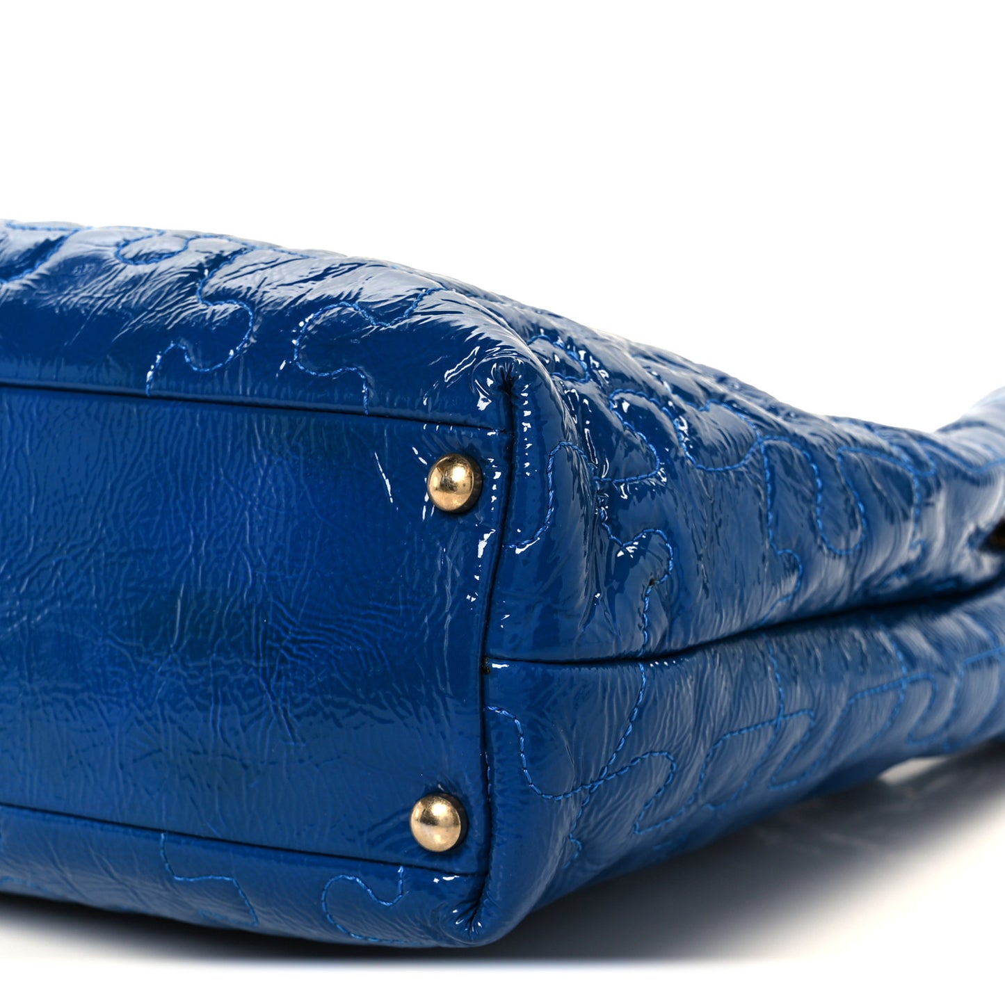 Patent Puzzle Tote Electric Blue