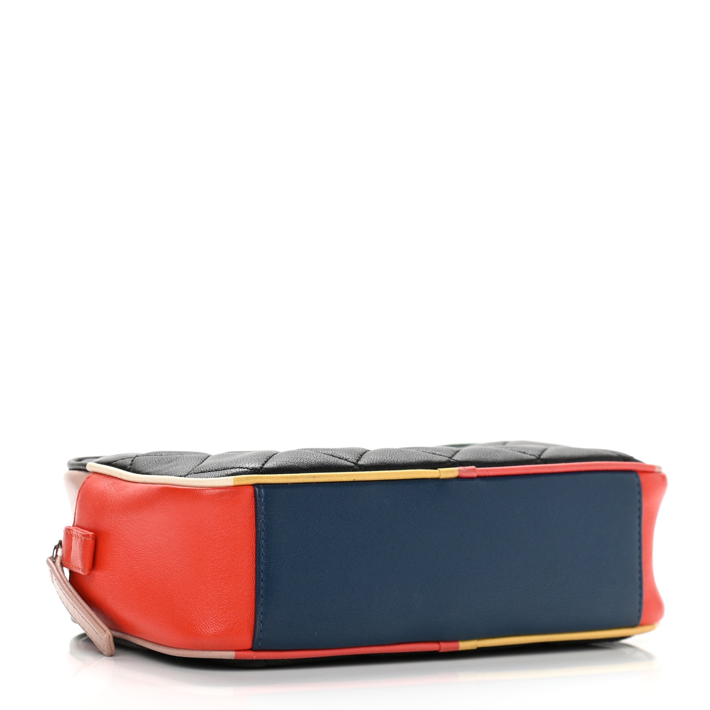 Calfskin Quilted Cuba Camera Bag Black Multicolor