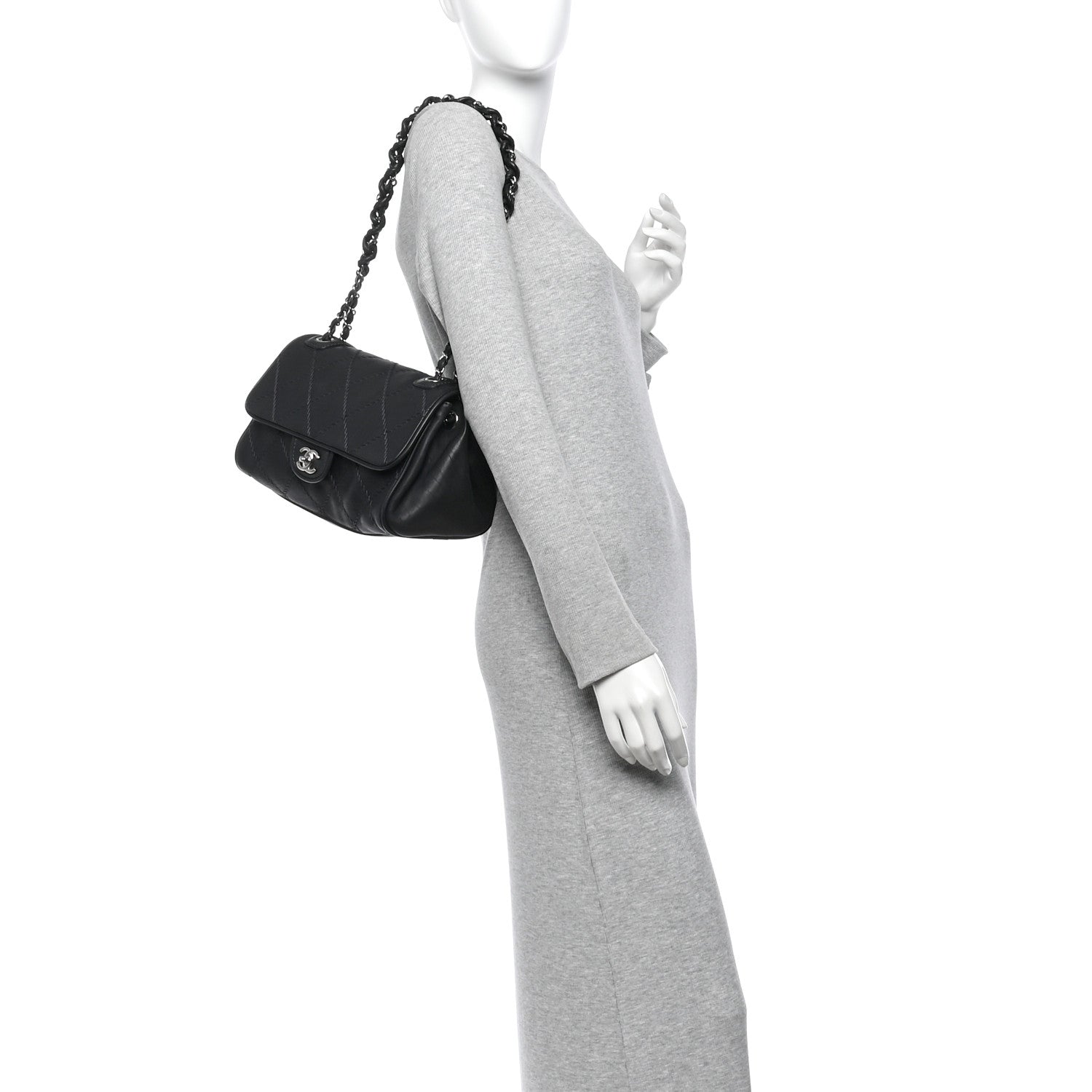Chanel Calfskin Ultimate Stitch Flap Gray 2 of 10