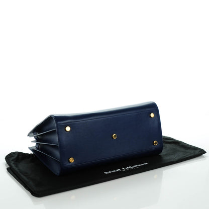 Saint Laurent Calfskin Small Sac De Jour New Marine 4 of 7
