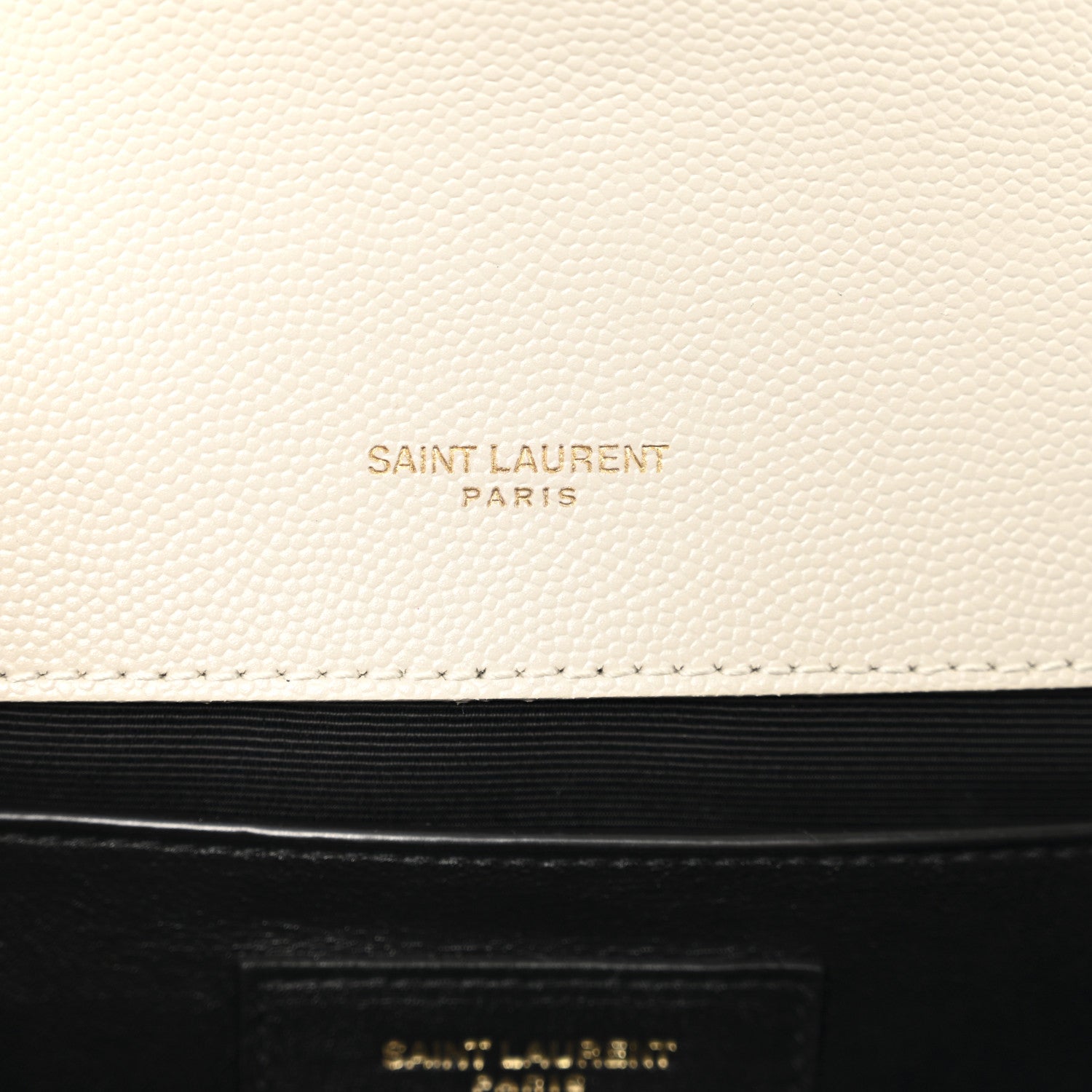Saint Laurent Grain De Poudre Textured Mixed Matelasse Medium Triquilt Monogram Satchel Crema Soft 7 of 12