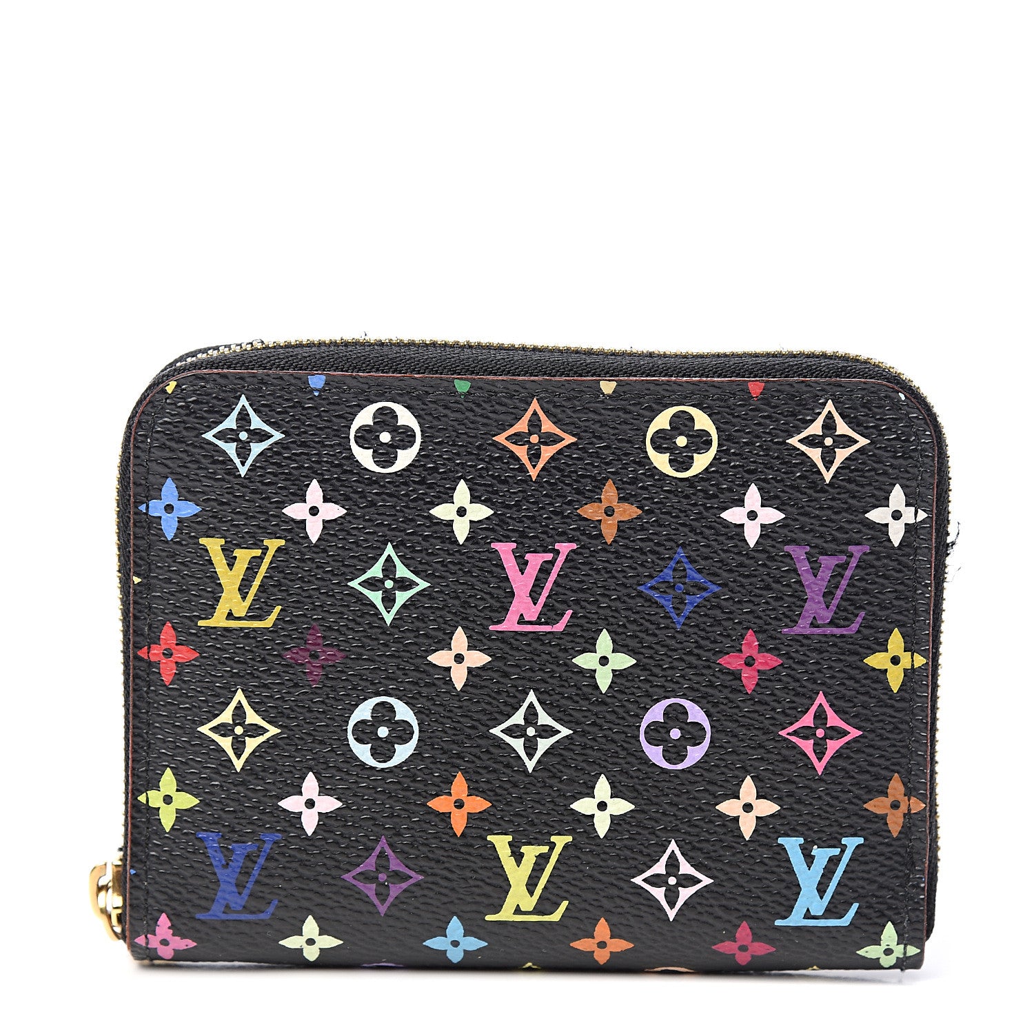 Louis Vuitton Monogram Multicolor Zippy Coin Purse Black Grenade 1 of 5