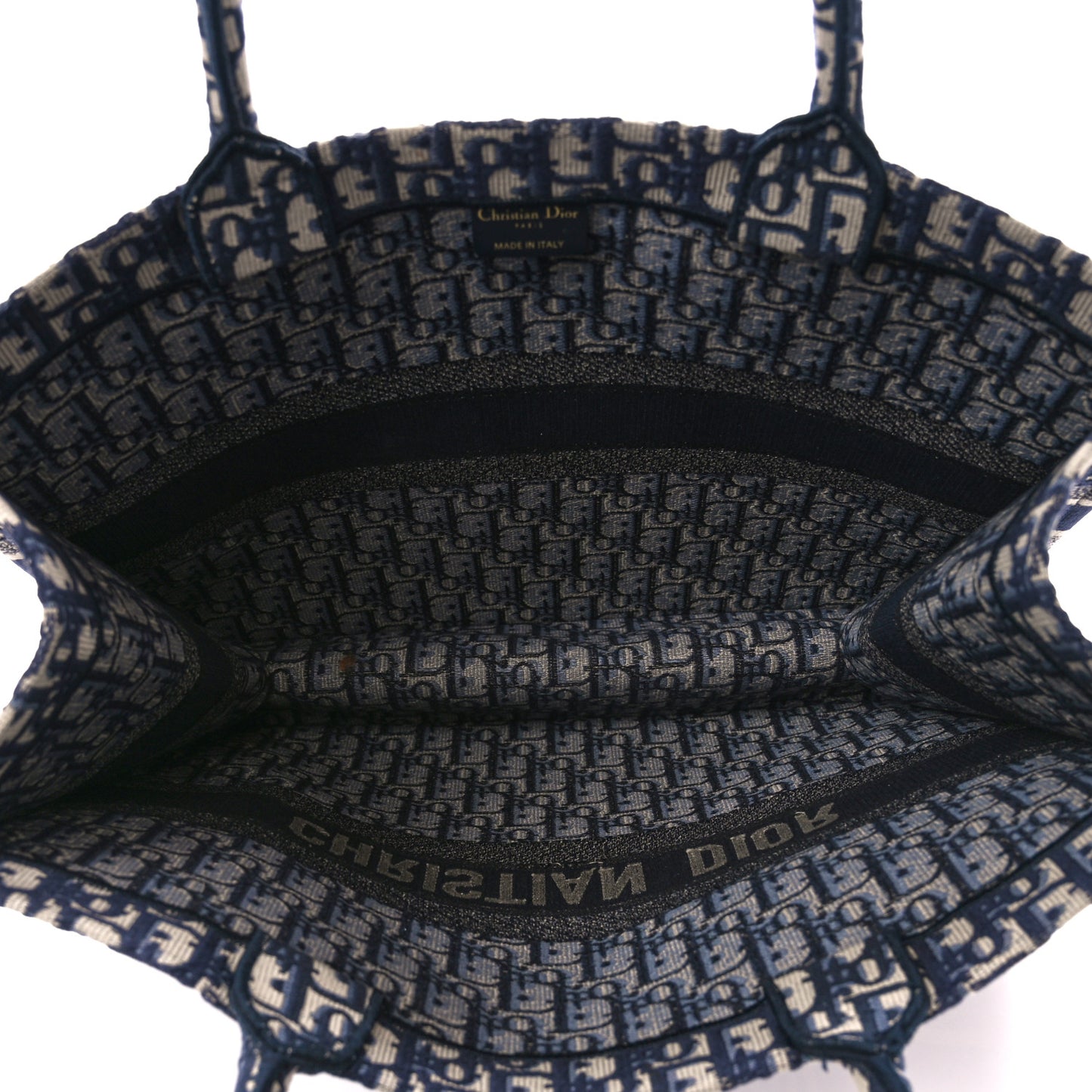 Oblique Large Book Tote Blue Multicolor