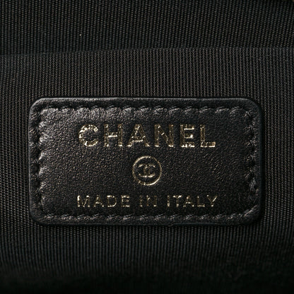 Chanel Lambskin Quilted Front Pocket Clutch With Chain Black 6 of 11