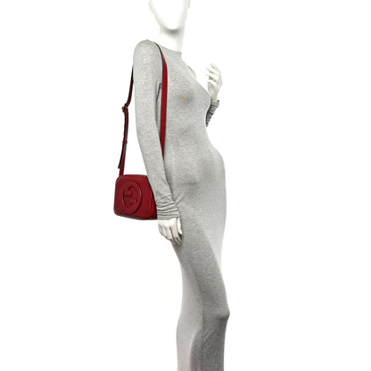 Gucci Sakai Be Green Calfskin Diagonal Stitched Small Blondie Shoulder Bag Rosso 3 of 10