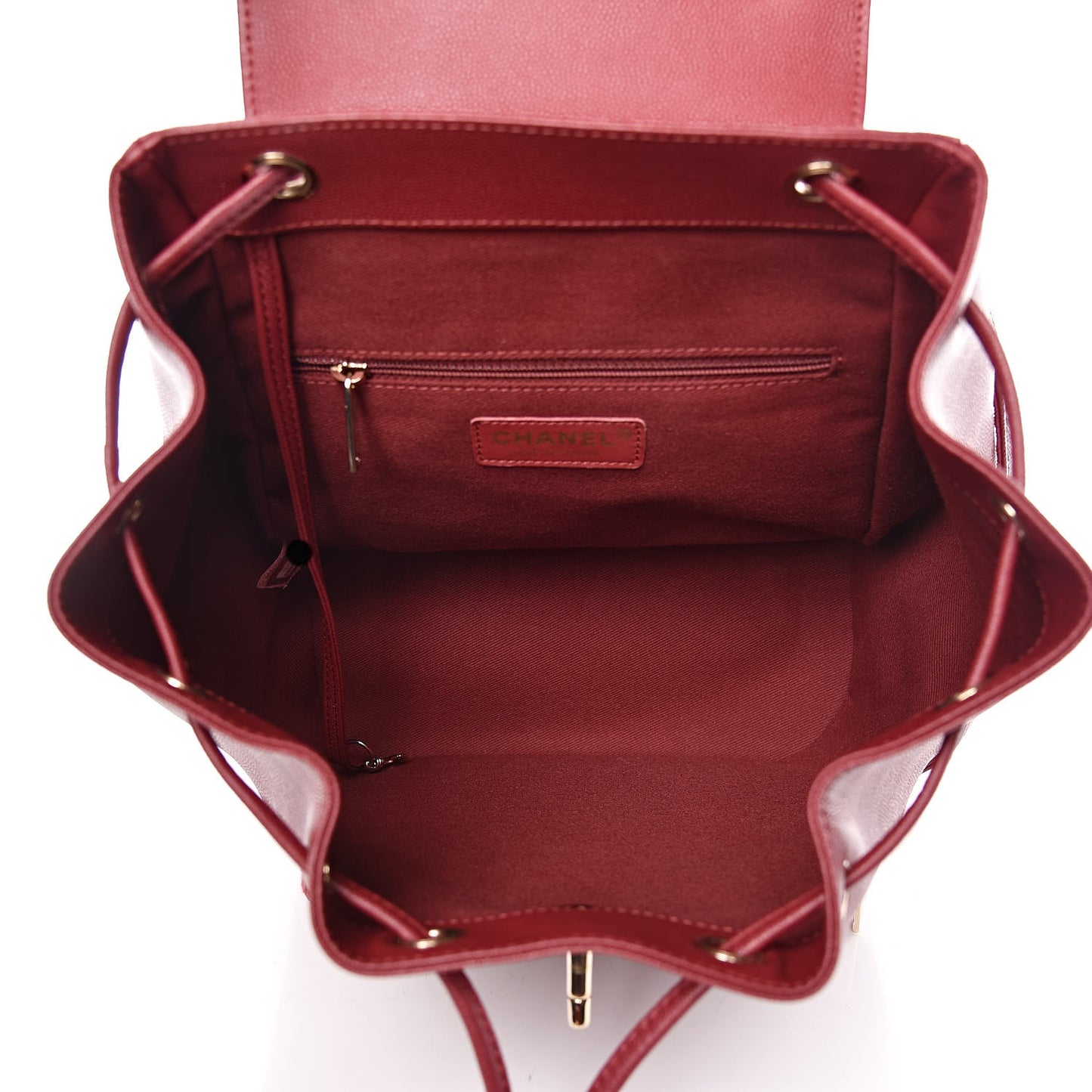 Caviar Quilted Business Affinity Backpack Burgundy