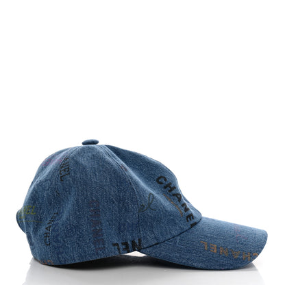 Chanel Denim Mood Cap Hat Blue 5 of 8