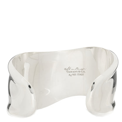 Tiffany Sterling Silver Small Elsa Peretti Left Wrist Bone Cuff Bracelet 2 of 4