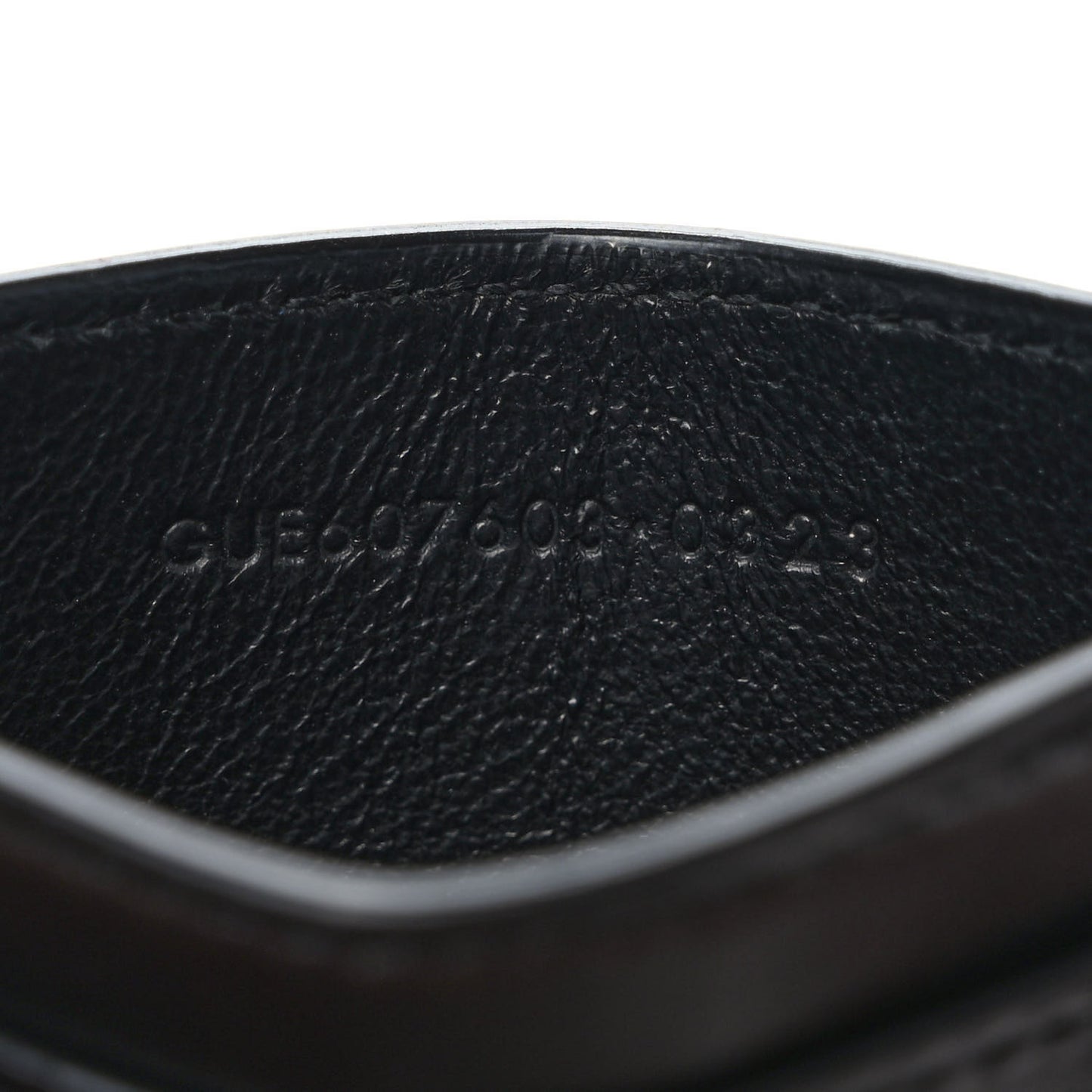 Calfskin Tiny Cassandre Credit Card Case Black