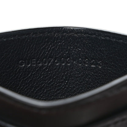 Saint Laurent Calfskin Tiny Cassandre Credit Card Case Black 7 of 7