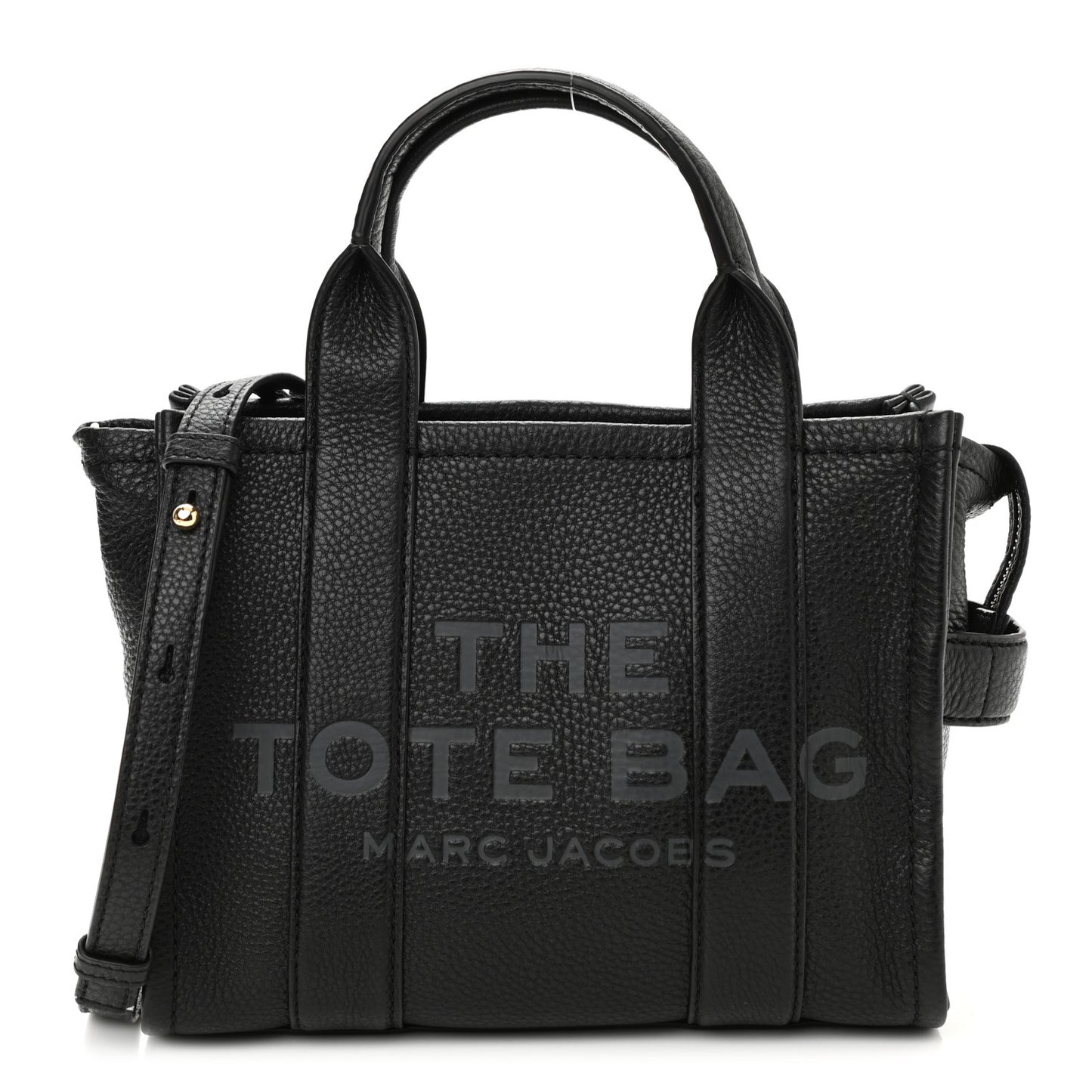 Grained Calfskin Small The Tote Bag Black