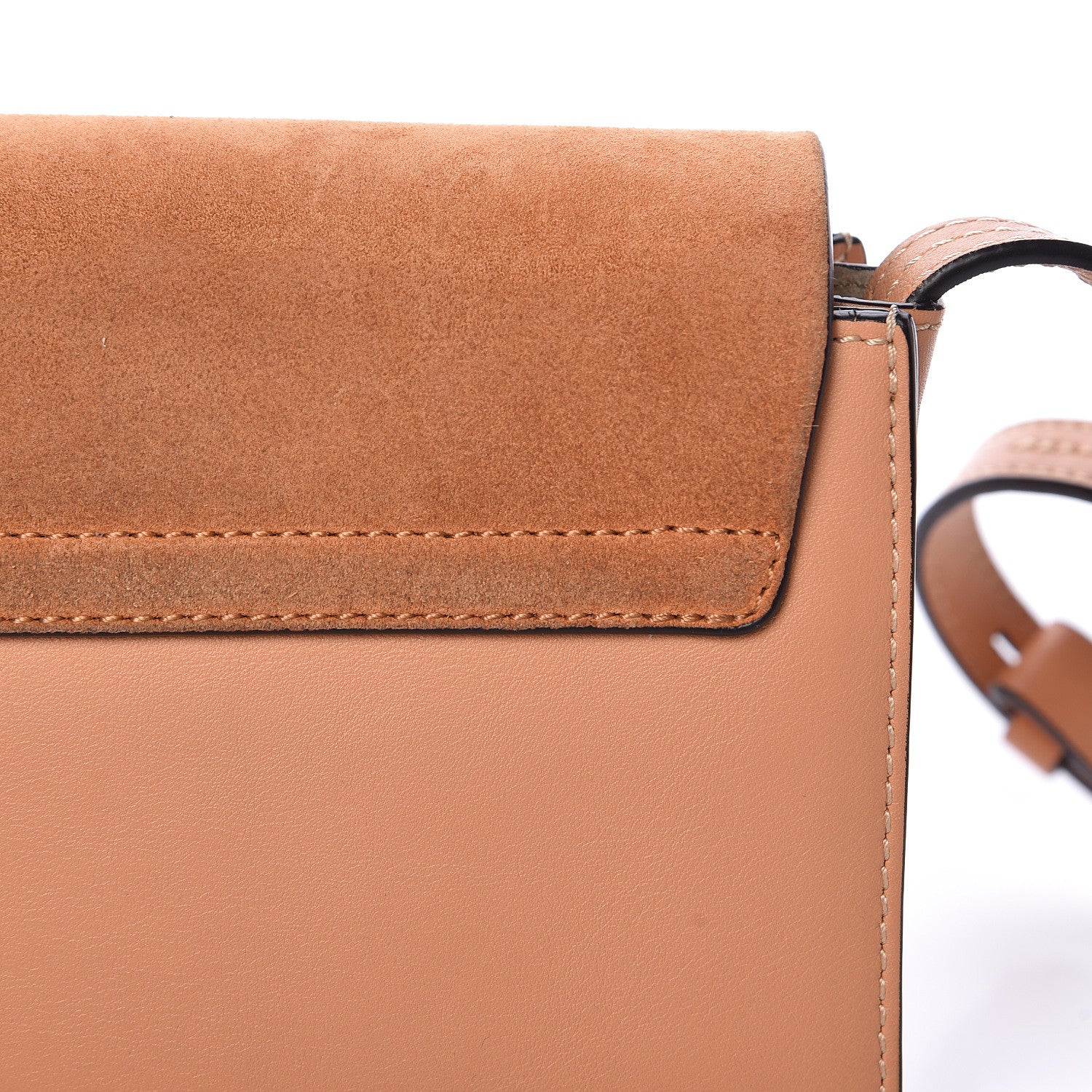 Chloe Suede Calfskin Small Faye Shoulder Bag Blushy Pink 10 of 12