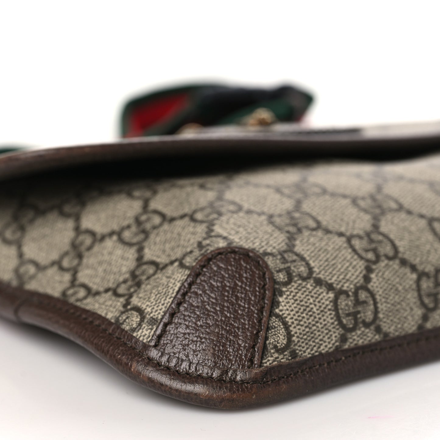 GG Supreme Monogram Neo Vintage Web Belt Bag Brown