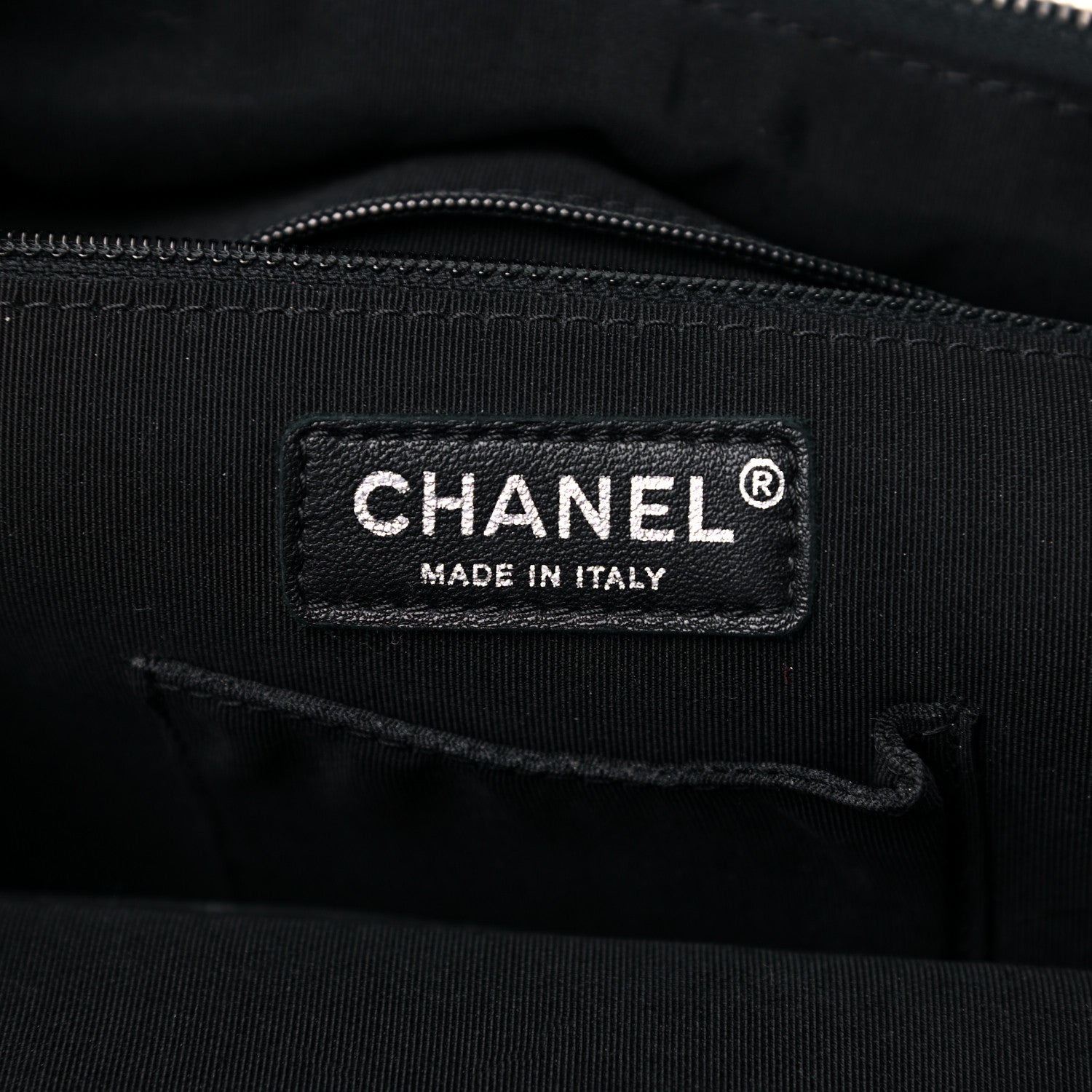 Chanel Metallic Lambskin Quilted Drawstring Backpack Dark Grey 6 of 13