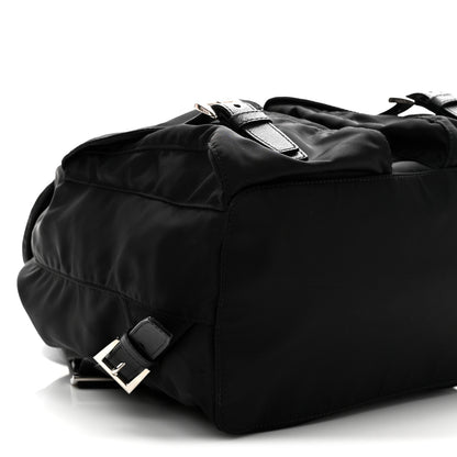 Prada Tessuto Nylon Saffiano Medium Backpack Black 8 of 9