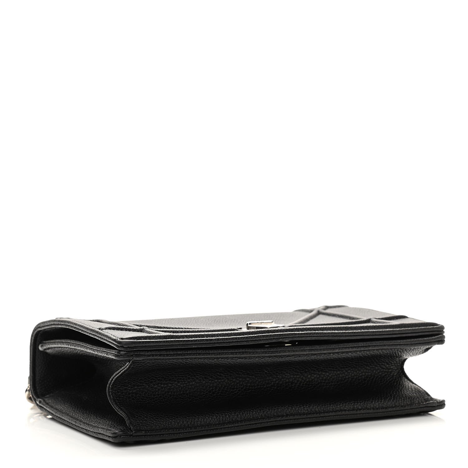 Christian Dior Grained Calfskin Medium Diorama Flap Bag Black 4 of 11