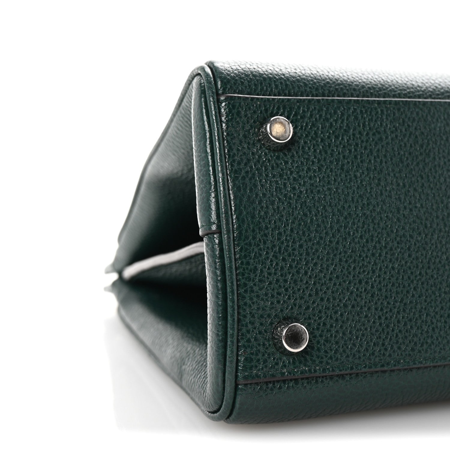 Gucci Grainy Calfskin Zumi Top Handle Bag Vintage Green 9 of 10