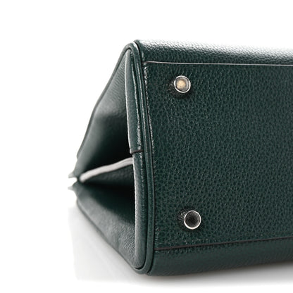 Gucci Grainy Calfskin Zumi Top Handle Bag Vintage Green 9 of 10