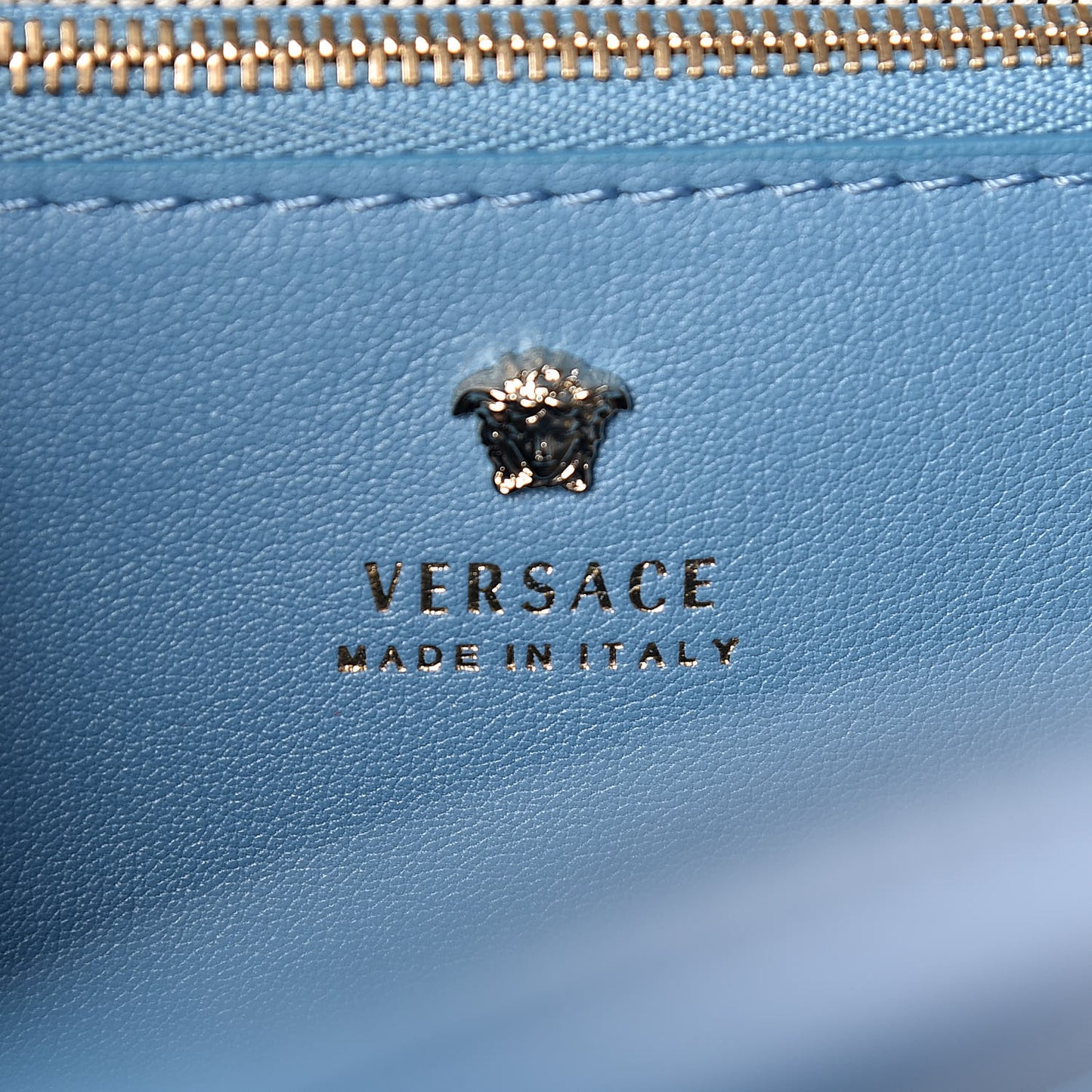 Calfskin Crystal Medium Baroque Palazzo Empire Bag Blue