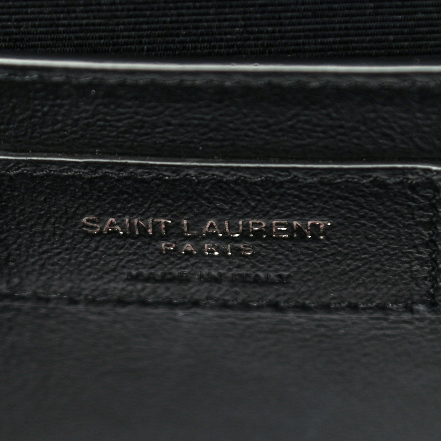 Saint Laurent Grain De Poudre Textured Mixed Matelasse Triquilt Medium Monogram Satchel Black 6 of 10