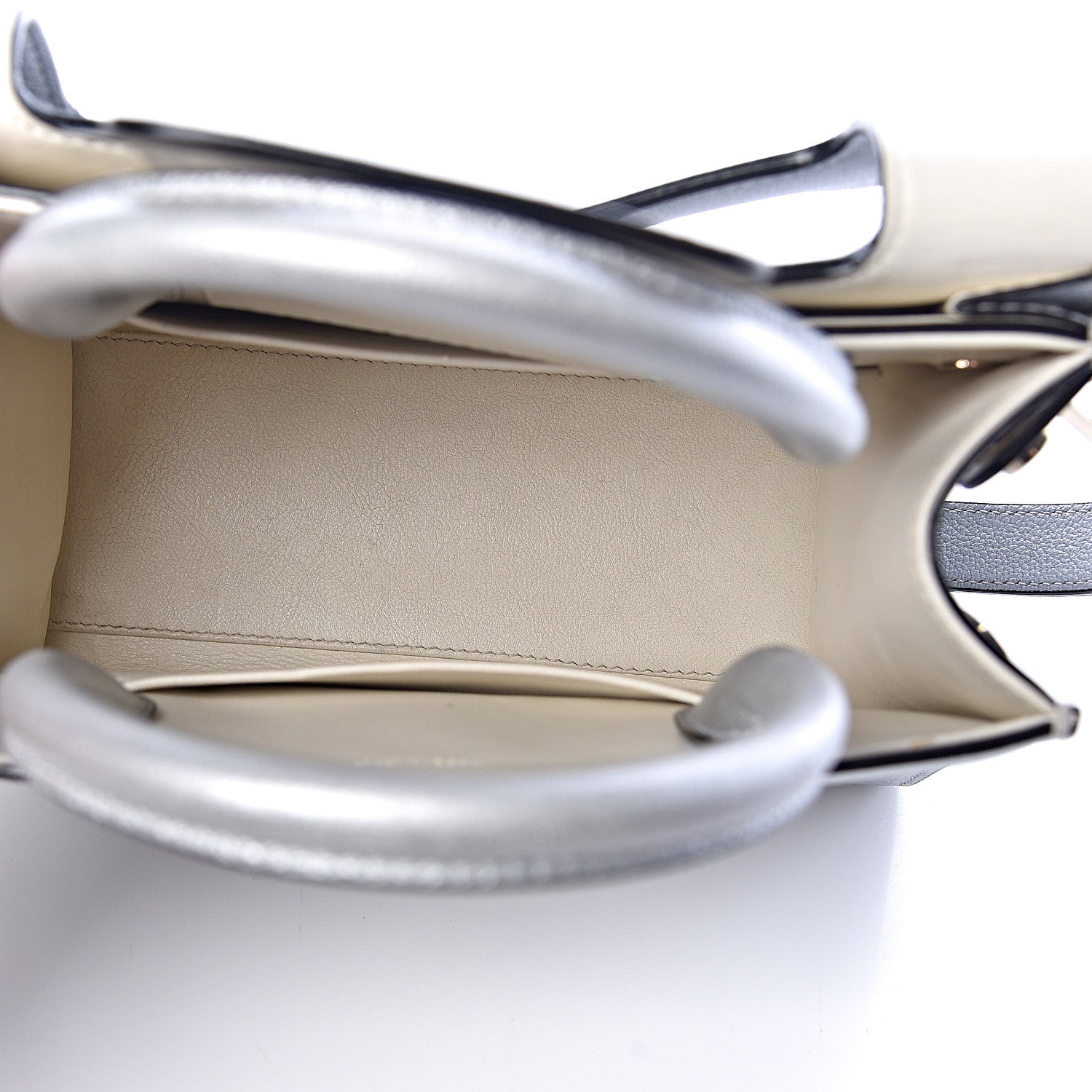 Christian Dior Metallic Grained Calfskin Mini Diorever Flap Silver 5 of 16