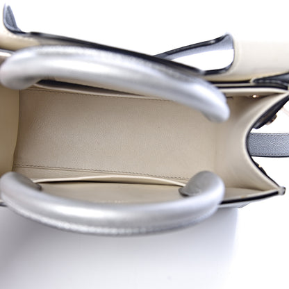 Christian Dior Metallic Grained Calfskin Mini Diorever Flap Silver 5 of 16