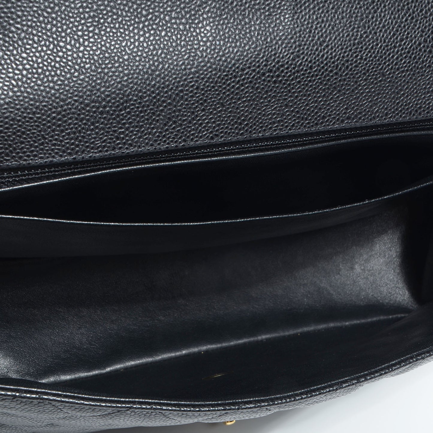 Caviar Maxi Single Flap Black