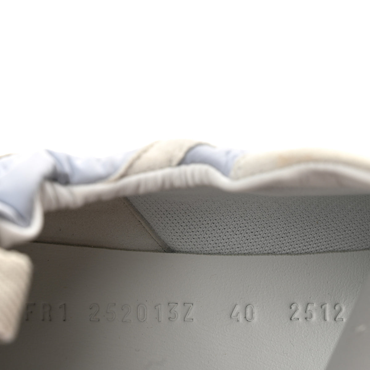 Hermes Suede Goatskin Jet Sneakers 40 Gris Arctique White 10 of 11