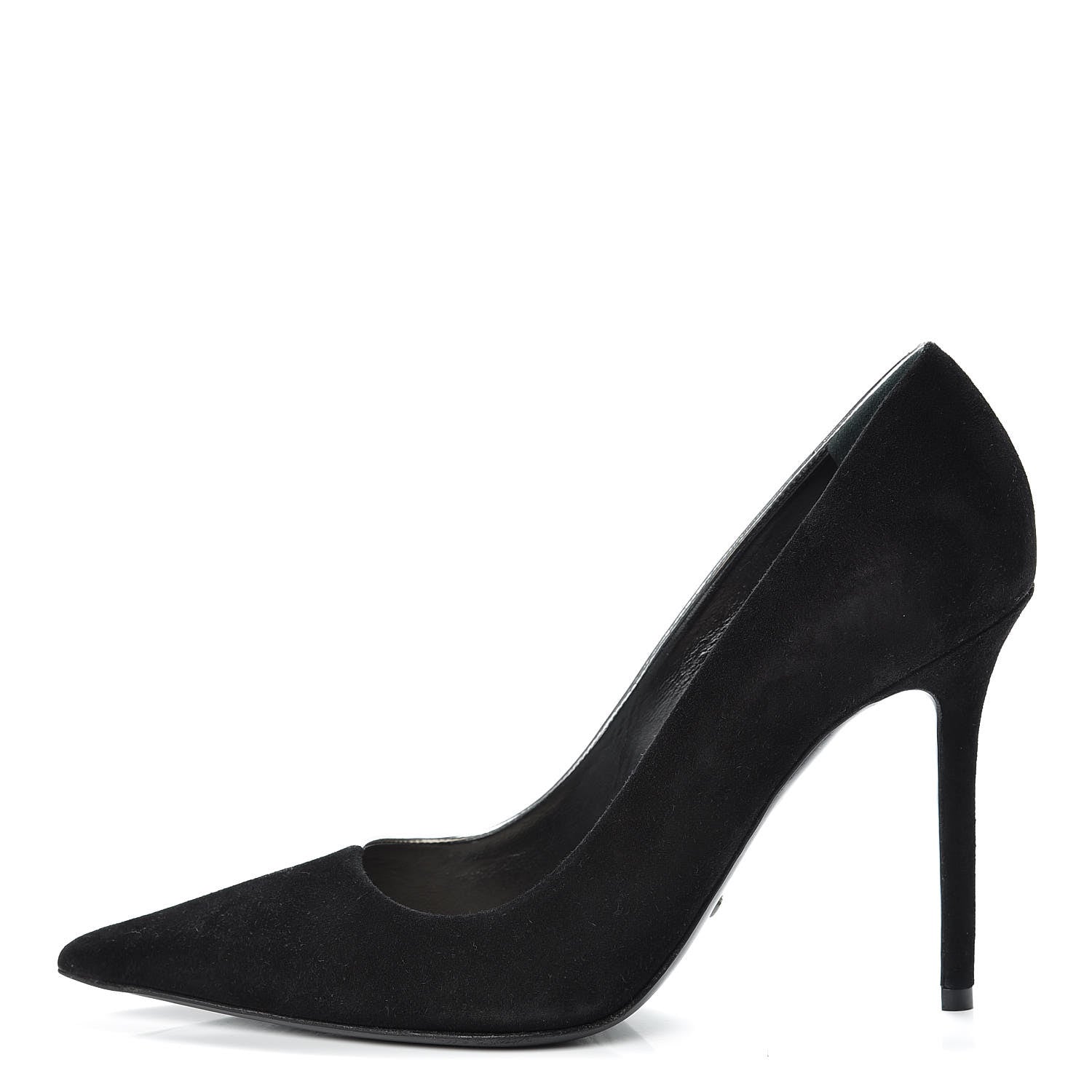 Christian Dior Mirror Finish Calfskin Suede Pumps 38 Black Silver 1 of 17