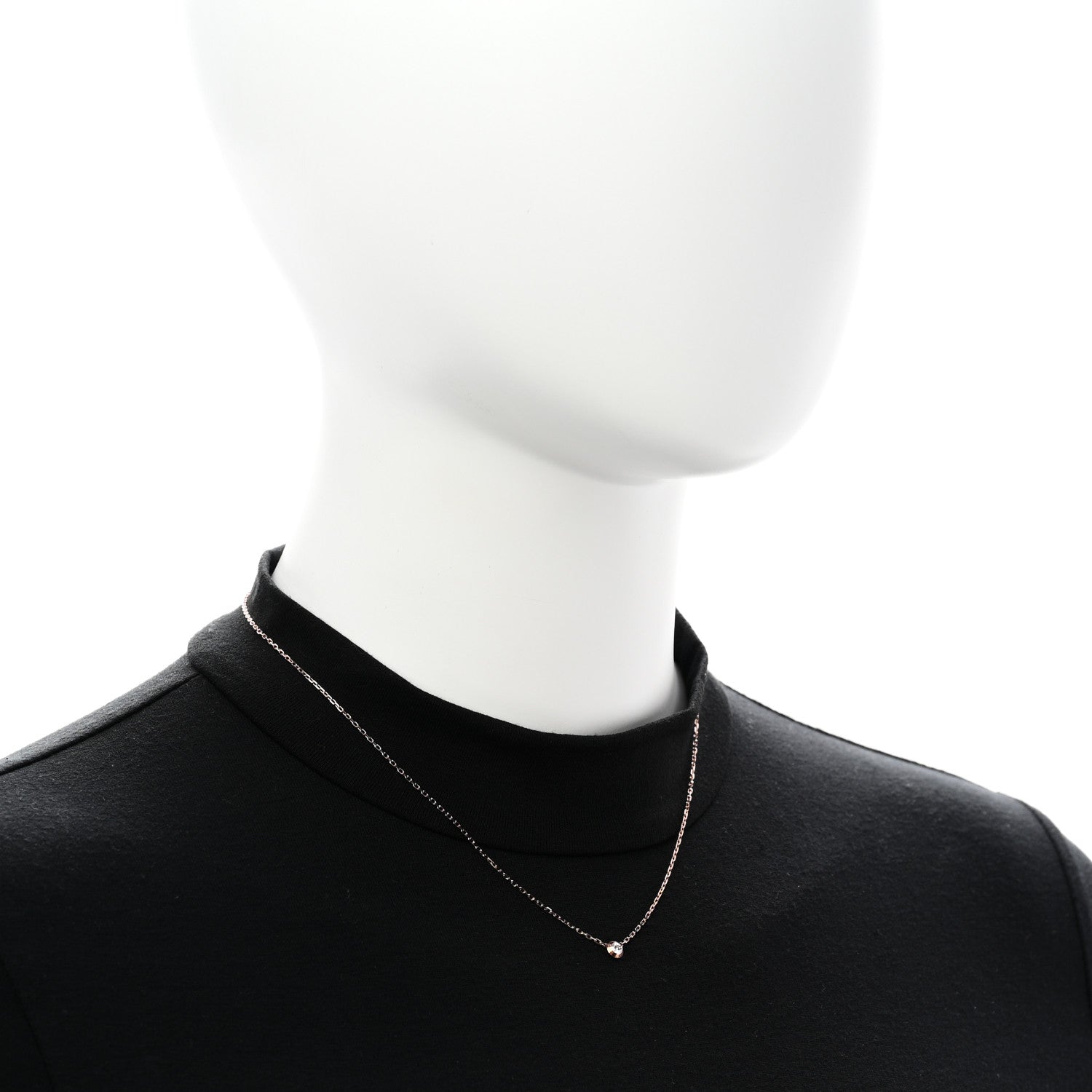 Cartier 18K Pink Gold Diamond SM D'Amour Pendant Necklace 2 of 7