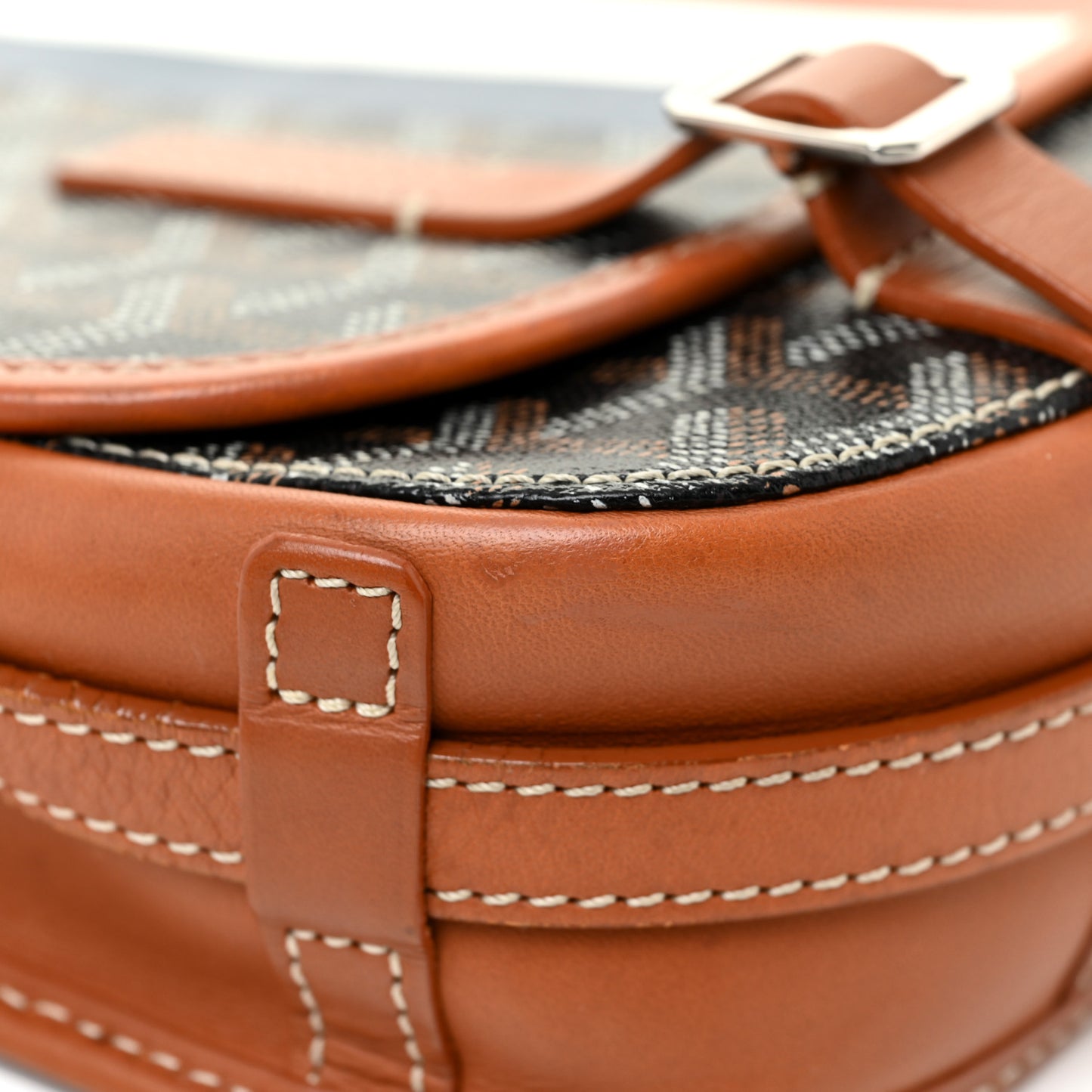 Goyardine Belvedere PM Messenger Bag Black Gold