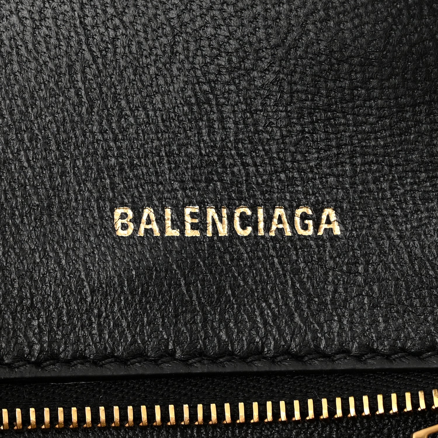 Balenciaga Shiny Box Calfskin Small Hourglass Top Handle Bag Black 6 of 10