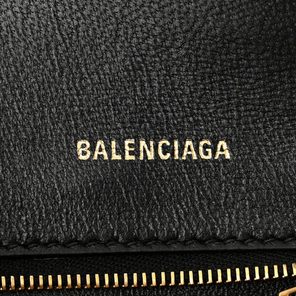 Balenciaga Shiny Box Calfskin Small Hourglass Top Handle Bag Black 6 of 10