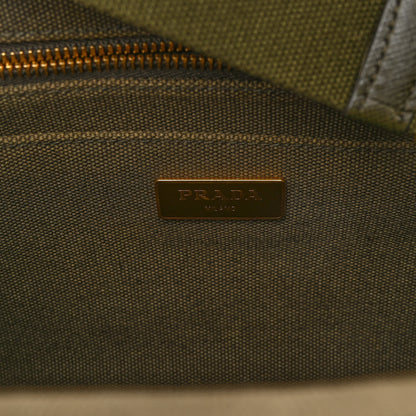 Prada Canapa Small Logo Tote Khaki 6 of 9