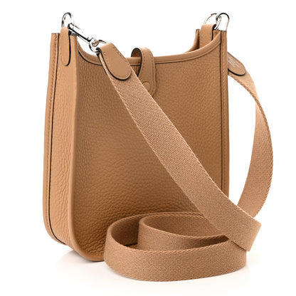 Hermes Taurillon Clemence Amazone Evelyne TPM Chai 3 of 11