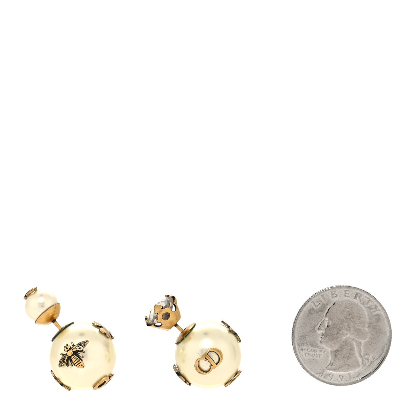 Mise En Dior Tribal Crystal Charm Earrings