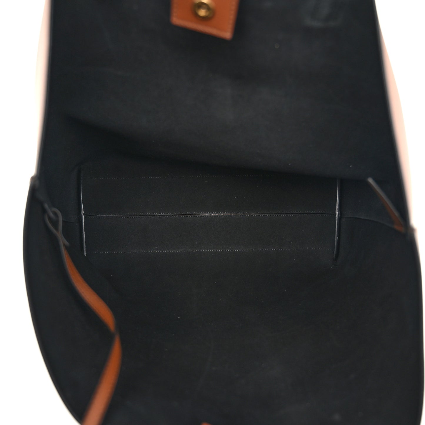Calfskin Bold Shopping Tote Brown