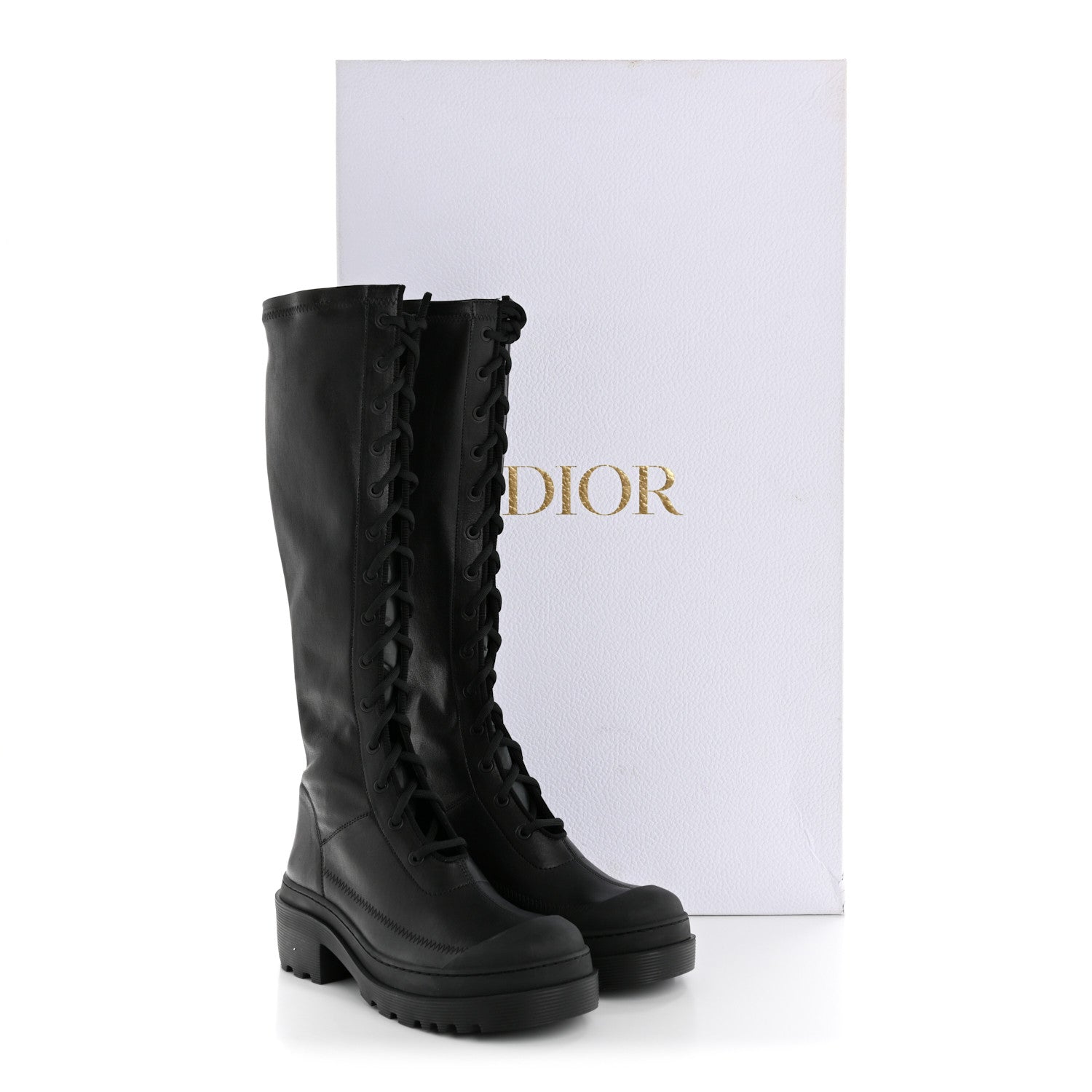 Christian Dior Nappa Stretch Dior Arcade High Boots 36 Black 9 of 9