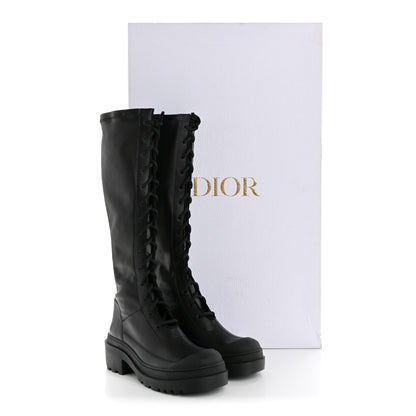 Christian Dior Nappa Stretch Dior Arcade High Boots 36 Black 9 of 9