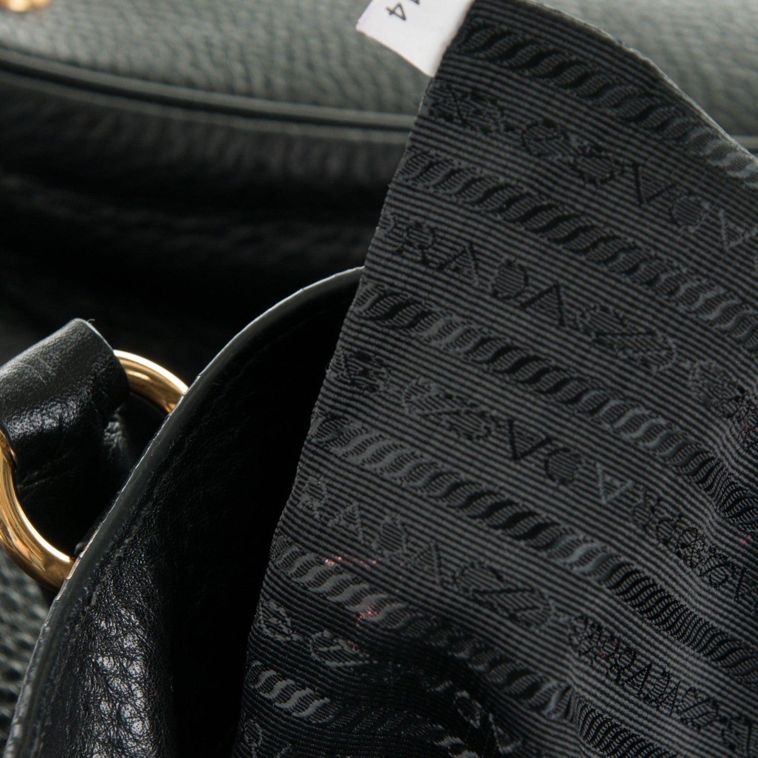Prada Cervo Deerskin Side Zip Tote Nero Black 10 of 12