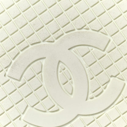 Chanel Calfskin CC Womens Sneakers 37 White 7 of 10