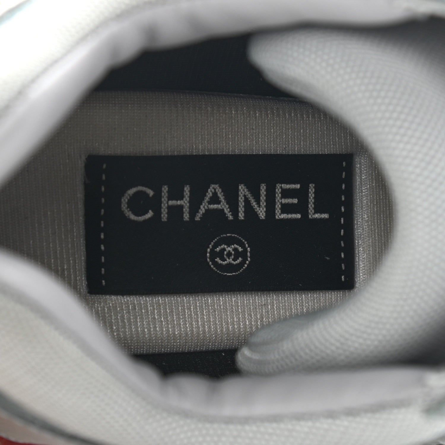 Chanel Suede Calfskin CC Sneakers 39 Blue Grey White 7 of 8
