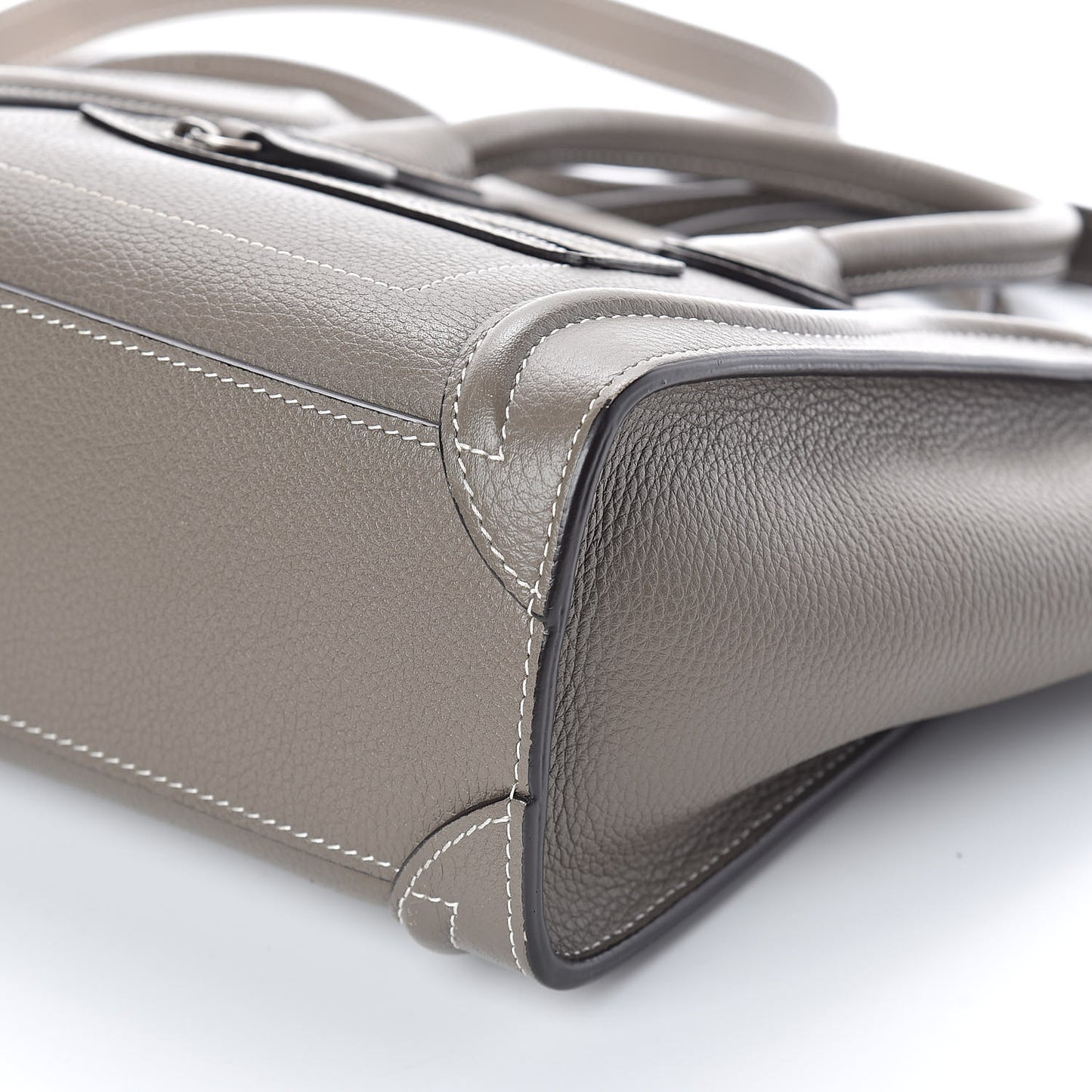 Drummed Calfskin Nano Luggage Souris