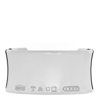 Tiffany Sterling Silver Wide 1837 Cuff Bracelet 1 of 3