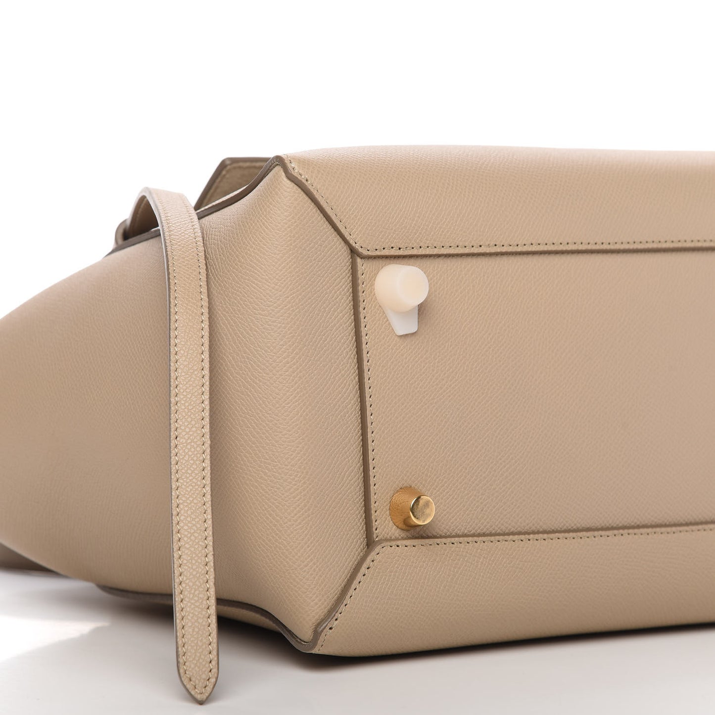 Grained Calfskin Mini Belt Bag Light Taupe