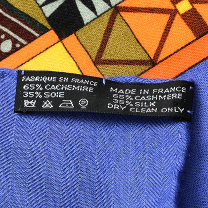 Hermes Cashmere Silk Cent Plis Des Miao Shawl 140 5 of 5