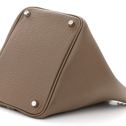 Hermes Taurillon Clemence Picotin Lock 18 PM Etoupe 10 of 10