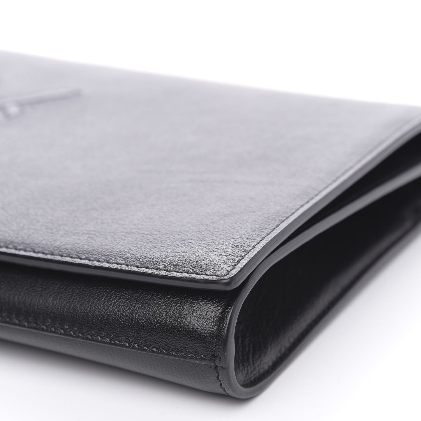 Calfskin Monogram Large Belle De Jour Clutch Black
