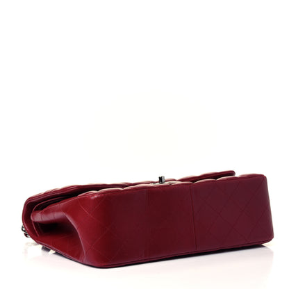 Chanel Lambskin Quilted Jumbo Double Flap Red 3 of 4